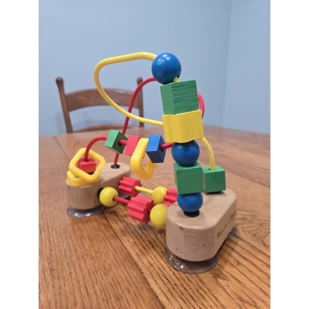 Melissa & Doug My First Bead Maze Wooden Toddler Toy Suction Cup Activity